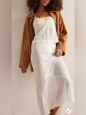 FREE PEOPLE INTIMATELY - Sweet On You Bias Half Slip Maxi Skirt Size S